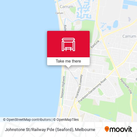 Johnstone St / Railway Pde (Seaford) map