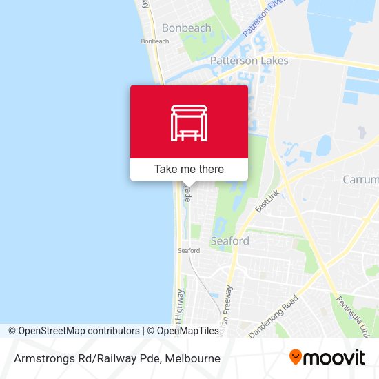 Armstrongs Rd/Railway Pde map