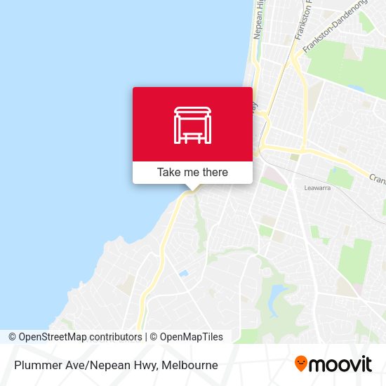 Plummer Ave/Nepean Hwy map