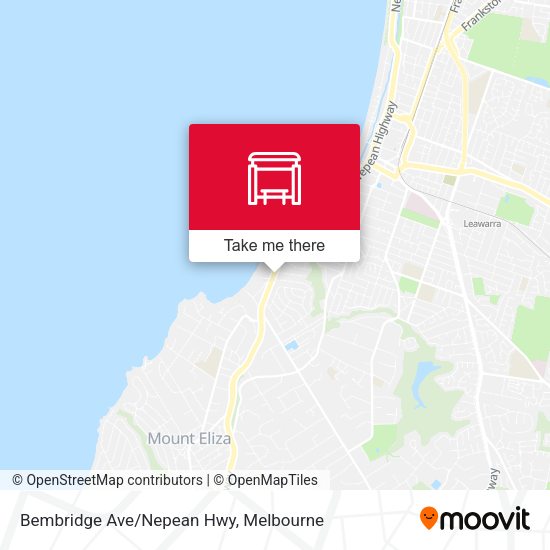 Bembridge Ave/Nepean Hwy map