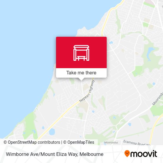 Wimborne Ave/Mount Eliza Way map