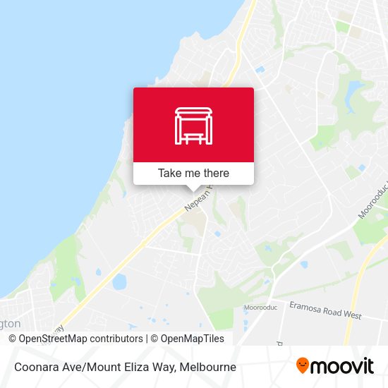 Coonara Ave/Mount Eliza Way map