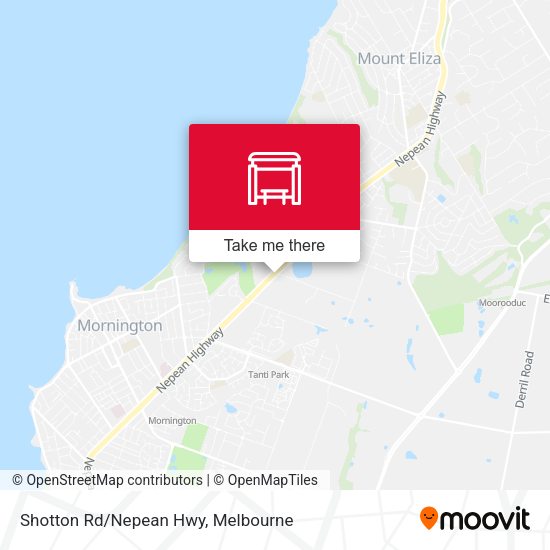 Shotton Rd/Nepean Hwy map