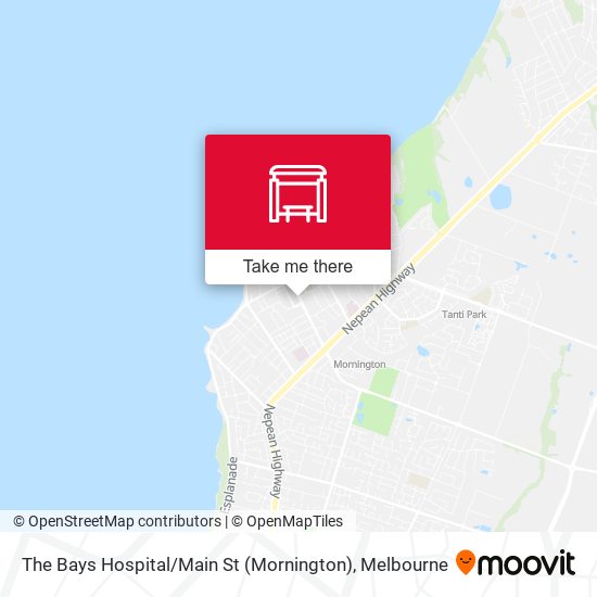 Mapa The Bays Hospital / Main St (Mornington)