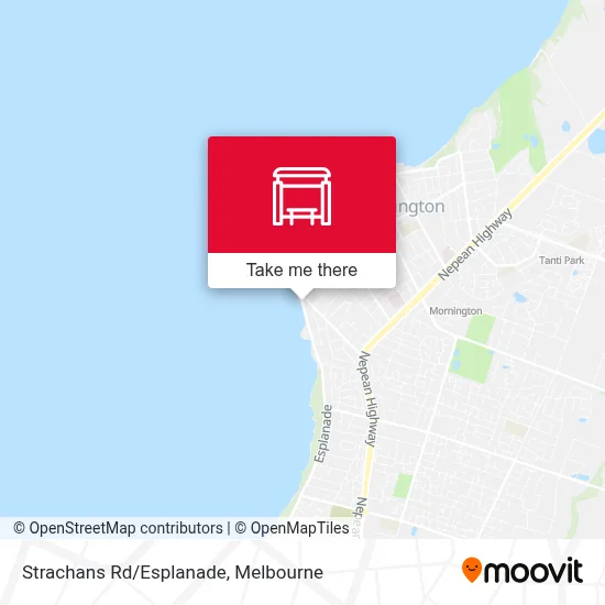 Mapa Strachans Rd/Esplanade