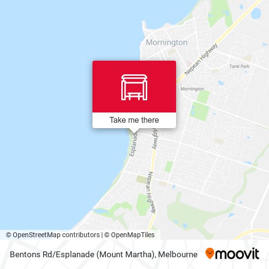 Bentons Rd / Esplanade (Mount Martha) map