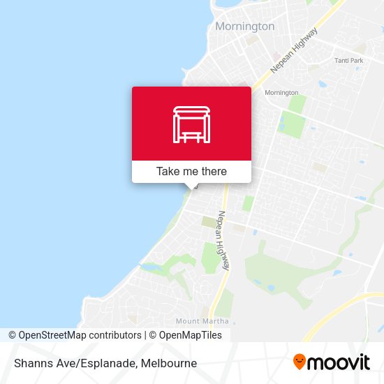 Shanns Ave/Esplanade map