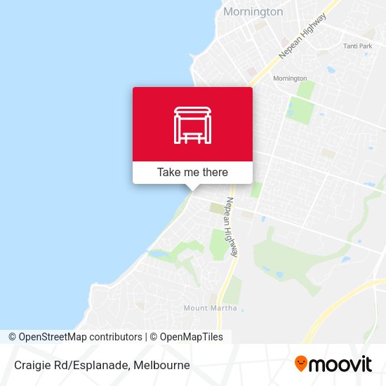 Craigie Rd/Esplanade map