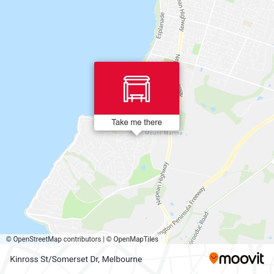 Kinross St/Somerset Dr map