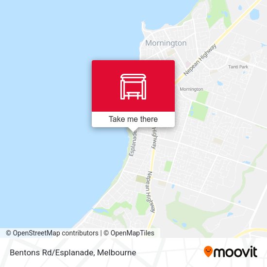 Bentons Rd/Esplanade map
