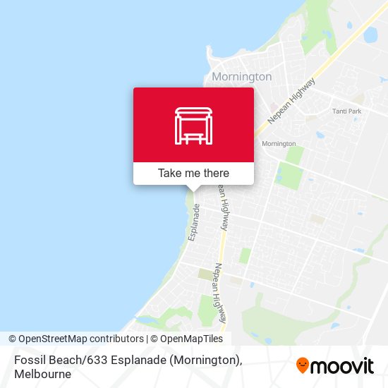 Fossil Beach / 633 Esplanade (Mornington) map