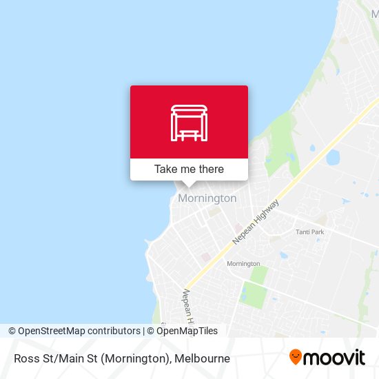 Mapa Ross St/Main St (Mornington)