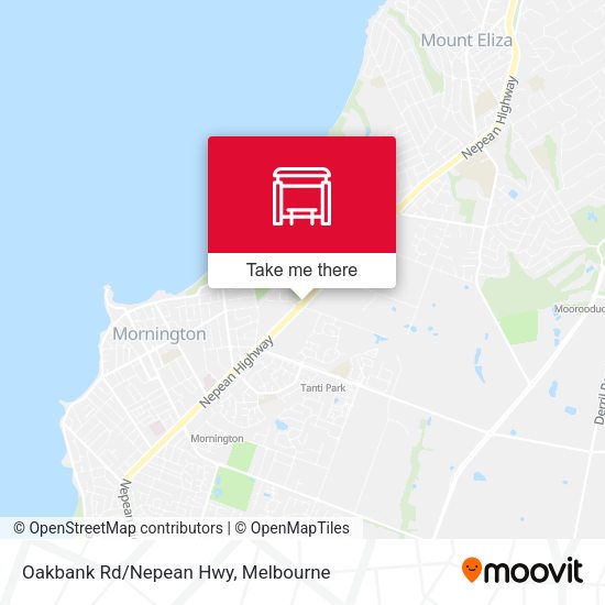 Oakbank Rd/Nepean Hwy map