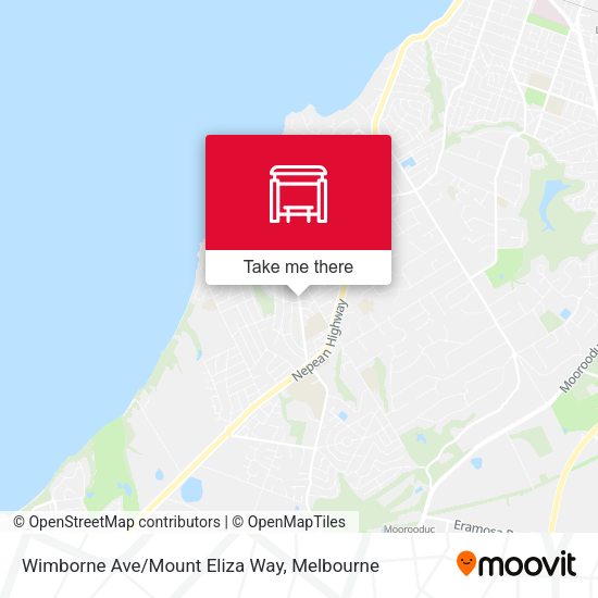 Wimborne Ave/Mount Eliza Way map
