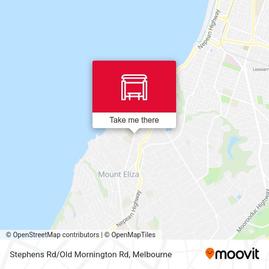 Stephens Rd/Old Mornington Rd map