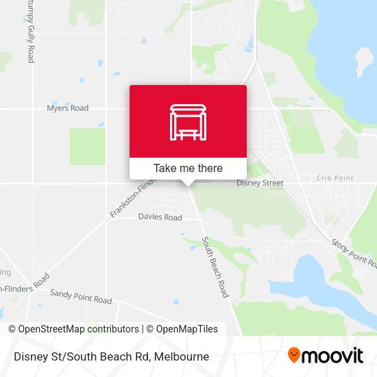 Disney St/South Beach Rd map