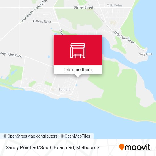 Sandy Point Rd/South Beach Rd map