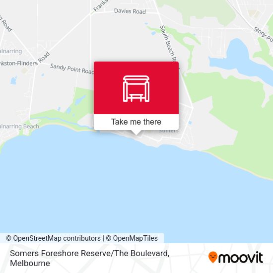 Somers Foreshore Reserve / The Boulevard map