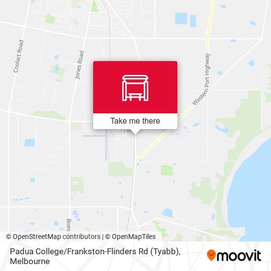 Mapa Padua College / Frankston-Flinders Rd (Tyabb)