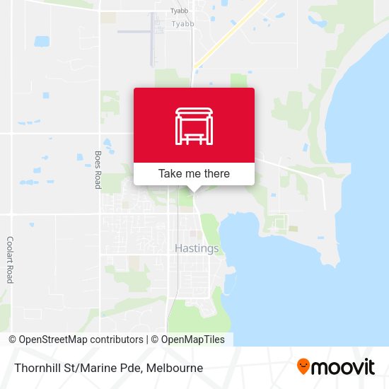 Thornhill St/Marine Pde map