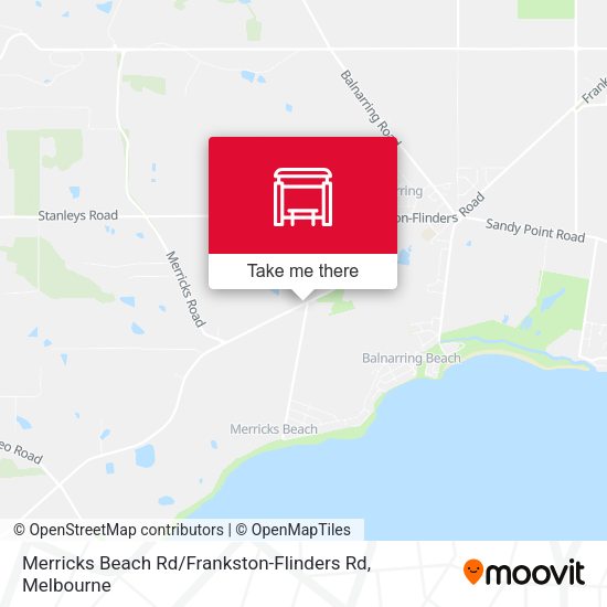 Merricks Beach Rd / Frankston-Flinders Rd map