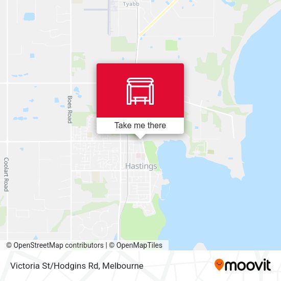 Victoria St/Hodgins Rd map