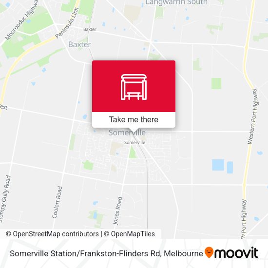 Somerville Station / Frankston-Flinders Rd map