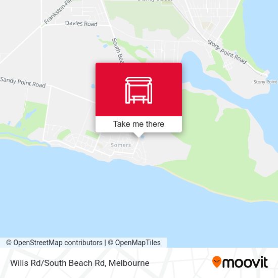 Wills Rd/South Beach Rd map