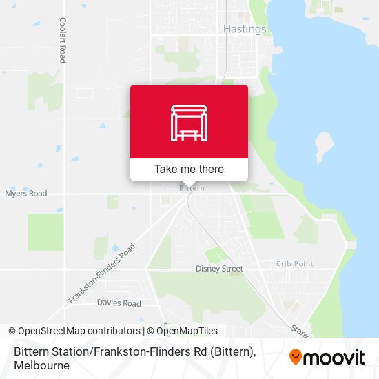 Bittern Station / Frankston-Flinders Rd map