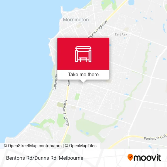 Bentons Rd/Dunns Rd map