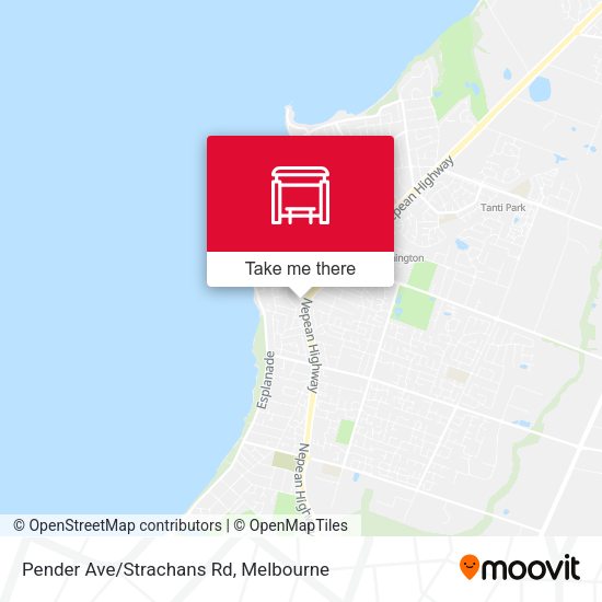 Pender Ave/Strachans Rd map