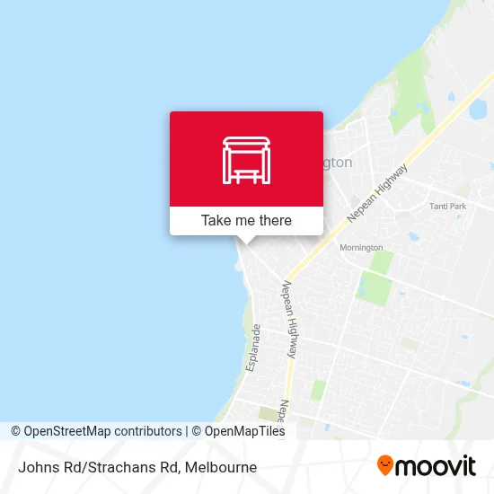 Mapa Johns Rd/Strachans Rd