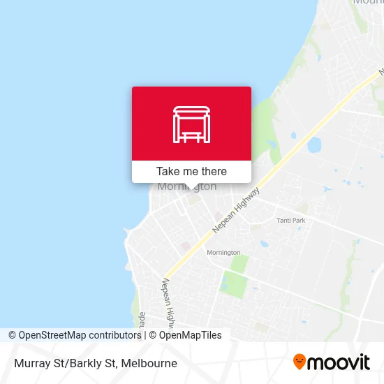 Mapa Murray St/Barkly St