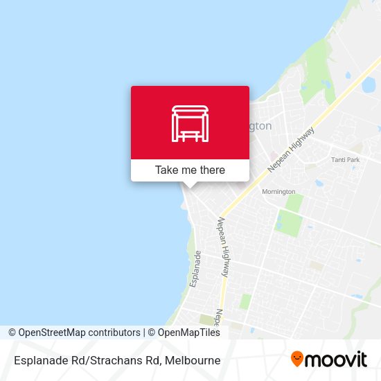 Esplanade Rd/Strachans Rd map
