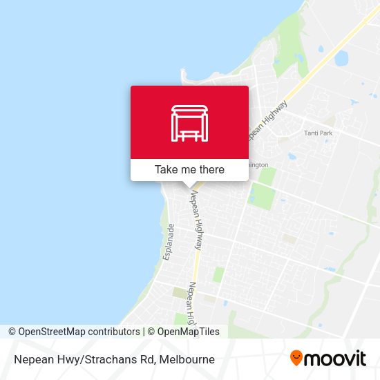 Nepean Hwy/Strachans Rd map