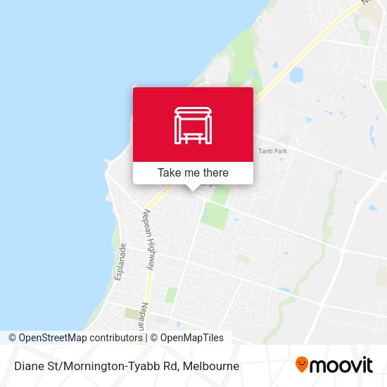 Diane St/Mornington-Tyabb Rd map