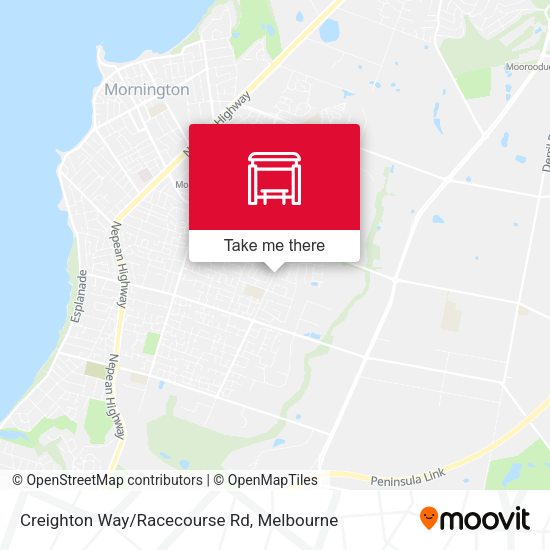 Creighton Way/Racecourse Rd map