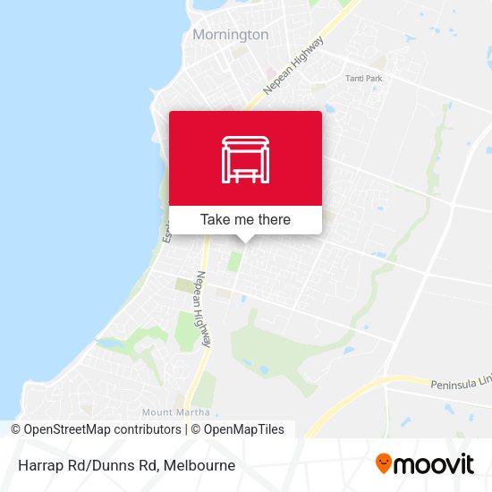 Harrap Rd/Dunns Rd map