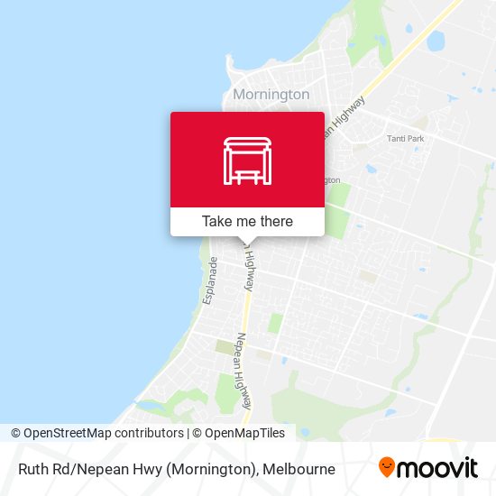 Ruth Rd / Nepean Hwy (Mornington) map