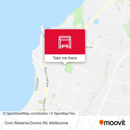 Civic Reserve/Dunns Rd map