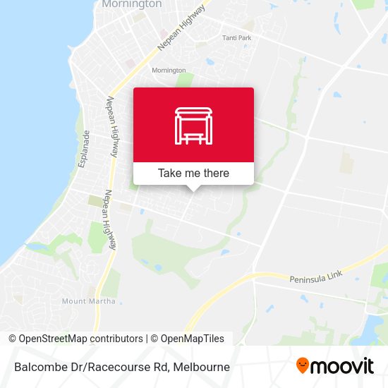 Balcombe Dr/Racecourse Rd map