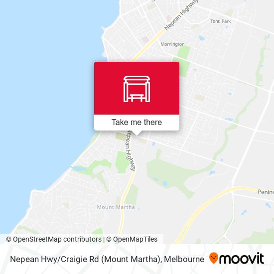 Nepean Hwy / Craigie Rd (Mount Martha) map