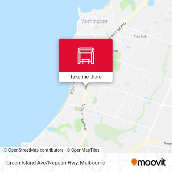 Green Island Ave/Nepean Hwy map