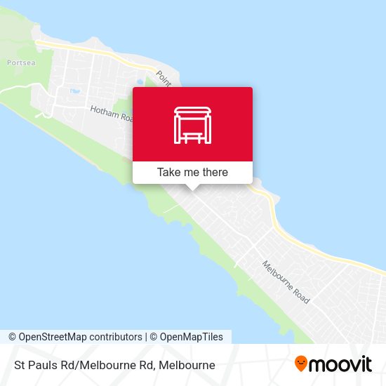 St Pauls Rd/Melbourne Rd map