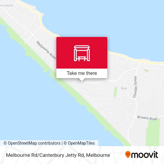 Melbourne Rd / Canterbury Jetty Rd map