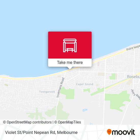 Violet St/Point Nepean Rd map