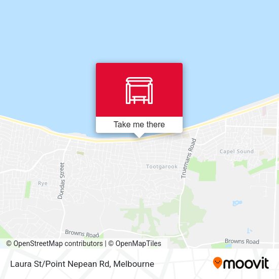 Laura St/Point Nepean Rd map