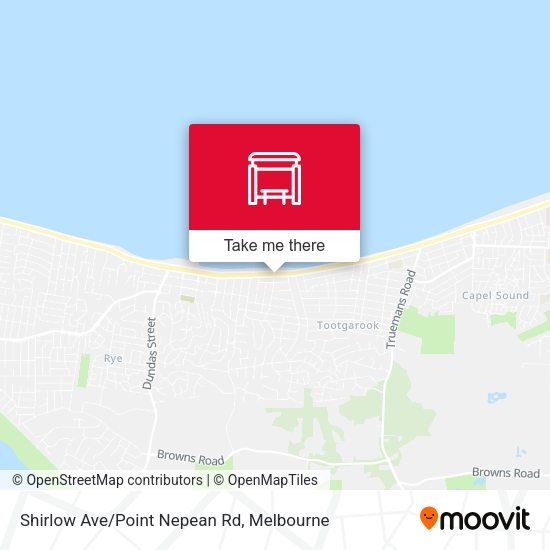 Shirlow Ave/Point Nepean Rd map