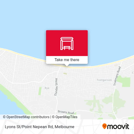 Mapa Lyons St/Point Nepean Rd