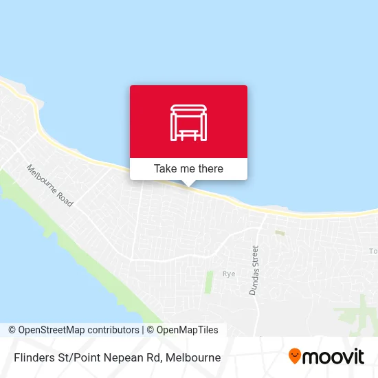 Mapa Flinders St/Point Nepean Rd